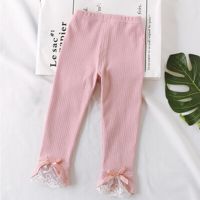 

1-5Y Toddler Girls Leggings Winter Warm Trousers For Girls Cotton Lace Kids Toddler Pants Autumn Spring Kids Leggings