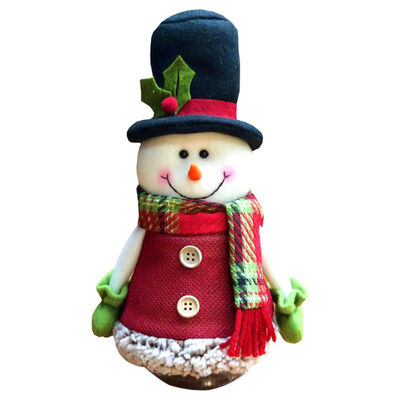 

Christmas Candy Jar Cartoon Doll Design Decoration For Party Festival Gift Holder