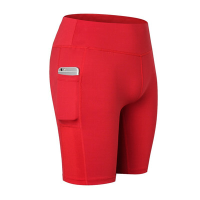 

Women Sexy Mini Slim Black Fitness Quick-dry Shorts With Pocket High Elastic Lady Girls Workout Sportswear S4