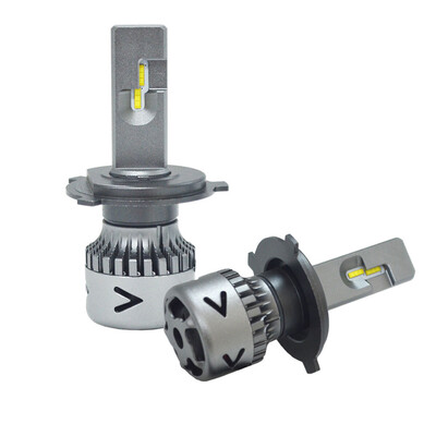 

2Pcspair V11 H4 White Beam 6000K CSP Bulb 2-Side IP68 Waterproof Headlight with Cooling Fan