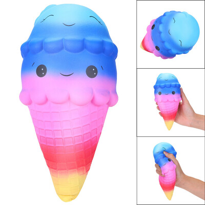 

YIWULA22cm Squishies Rainbow Ice Cream Slow Rising Cream Scented Stress Relief Toys