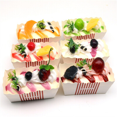 

YIWULA6PC Squeeze Stress Reliever Delicious Cake Cream Scented Slow Rising Toys