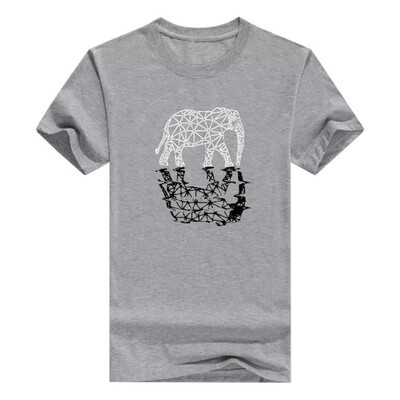 

Elephant Hoodie Animal Lover Mens T-Shirt Broadcloth Shirt Fashions Funny
