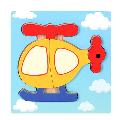 

Tailored Development Baby Toys 3D Wooden Puzzle Cartoon Learning Educational Kids Toy