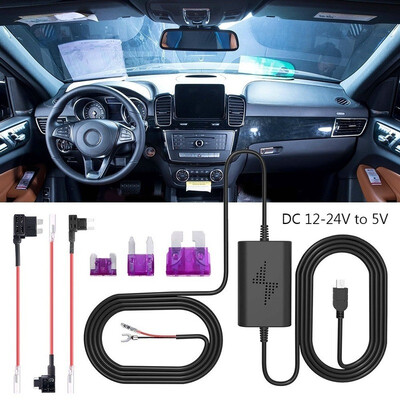 

Universal HardWire Fuse Box Car Recorder Dash Cam Hard Wire Kit Micro USB