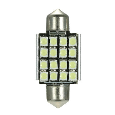 

White 12V 36mm 16 SMD 3528 Car Interior Dome Festoon LED Light Bulbs Lamp