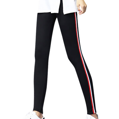 

Women Loose Leggings Casual Harajuku Loose High-Elastic Leggings Sports Striped Feet Pants 2019 Plus Size -2XL Leggings