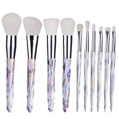 

10pcsset Pro Cosmetic Brushes Suit Portable Travel Makeup Brushes For Outdoor Beauty Tools Kit