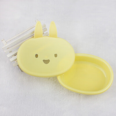 

〖Follure〗Cute Rabbit Plastic Holder Dish Soap Box Case Bathroom Washroom GN