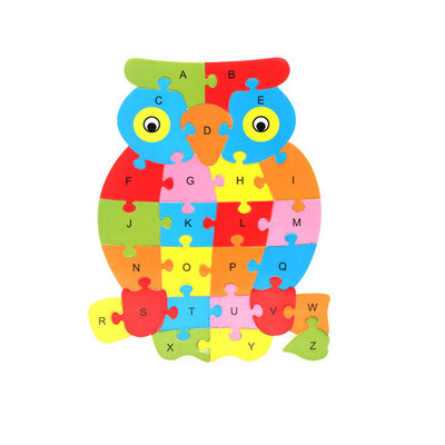 

Siaonvr Kids Baby Wooden Wood Animal Puzzle Numbers Alphabet Learning Educational Toy