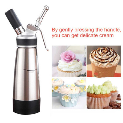 

Gobestart Aluminum Alloy Coffee Cream Dessert Cream Butter Whipper Foam Maker Tool