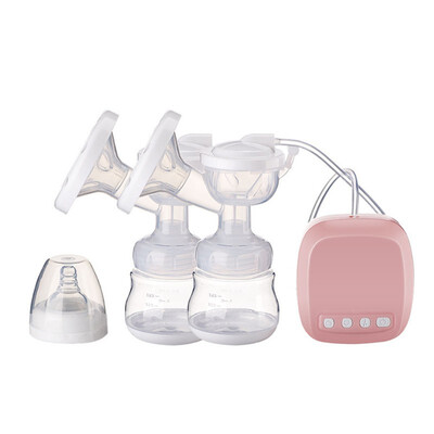 

China Supplier Wholesale BPA Free Pink Mum Care Automatic Silicone Double Breast Pump Electric