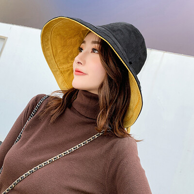 

2019 New Hat Women FallWinter Fashion Korean Wave Students Joker Outdoor Warm Fisherman Hat Thickened Bowl Hat