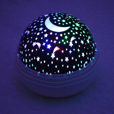 

New romantic flower bud star light led starry rotating projection lamp stars night sky projector night light