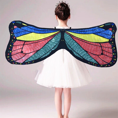 

Fairy Tale Princess Cosplay Costume Butterfly Wings Shawl Cape Stole Kids Boys Girls Scarf Wrap Accessories Girls Costumes Wings