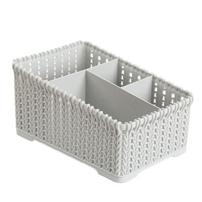 

JPGIF Office Plastic Storage Box Desktop Finishing Box Cosmetics Debris Case