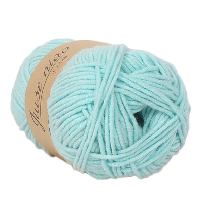 

Gobestart 1PC 50g Chunky Colorful Hand Knitting Baby Milk Cotton Crochet Knitwear Wool A