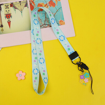 

9 Styles Cartoon Flower Lanyards Personality Lanyard Cartoon Neck Strap For Keys Id Card Mobile Phone Straps Jewelry Lanyard