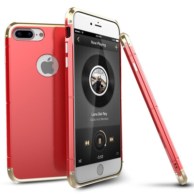

Super Luxury For iPhone 7 7 Plus Case 360 Full Protection 3in1 Aluminum Metal PC Hard Hybrid Slim Back Cover For iPhone 7 Case