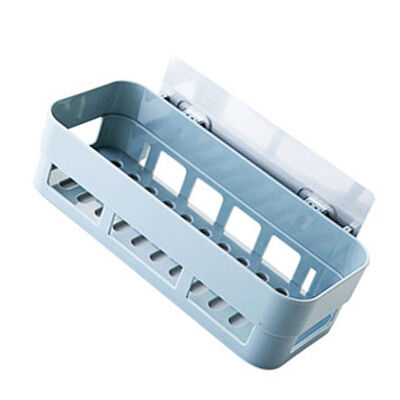 

Plastic Kitchen Storage Rack Self Adhesive Wall Storage Organizer Toilet Bathroom Sundries Holder