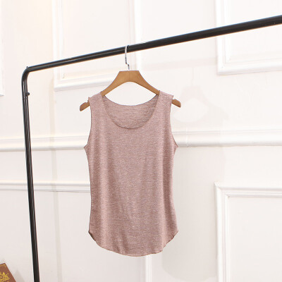 

2018 Summer Bamboo Cotton Tank Top Women Sexy Low-cut Basic T shirt Tank Top Solid Causal Camisole Tops Female Vest