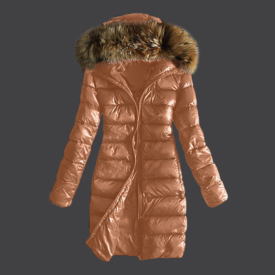 

Tailored Women Outwear Quilted Winter Warm Coats Fur Collar Hooded Jacket Tops