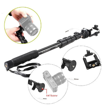 

YUNTENG YT-1188 Wired Cable Extendable Selfie Stick Pole Monopod Self-Timer with Phone Clip 14" Screw for iPhone 6 plus6s5s54