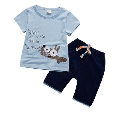 

New Kids Cartoon Cotton Clothing Sets for Newborn Baby Boy Girl Infant Fashion Outerwear Clothes Suit T-shirtPant Suit 11 Style