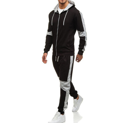 

Mens Suit Hooded Sweater Casual Suit Autumn And Winter Long-sleeved Hooded Sweatshirt Trousers