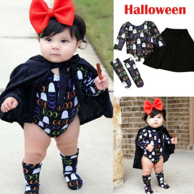 

Infant Baby Girl Newborn Halloween Costume Cosplay Cloak Romper Outfit Clothes