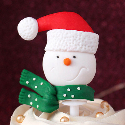 

Christmas Cake Topper Santa Claus Snowman Cupcake Topper Merry Christmas Xmas Cake Decoration Gift For New Year 2019 14 Styles