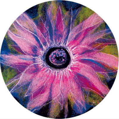 

Oil Painting Tapestry Round Abstract Colorful Beach Polyester Wall Throw Blankets