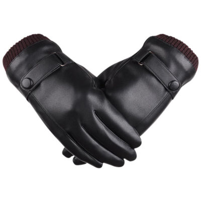 

2017 Autumn Winter Warm Cycling Gloves Men Women Leather Gloves high qualitySports windproof touch screen warm thick glove