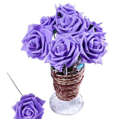 

PE 3 Colors Fake Artificial Rose Flores Bouquets Party Artificial Flowers Home Wedding Decoration New