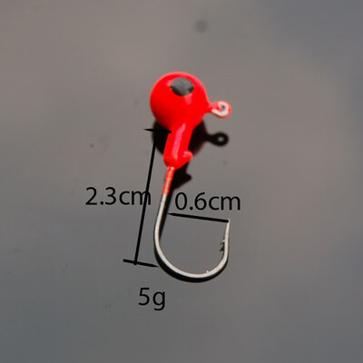 

10pcsset Fishing Hook Colorful Lead Round Jig Head Fishing Lures Bait Hook Fish Tackle Fishing Hooks for Sea River Lake