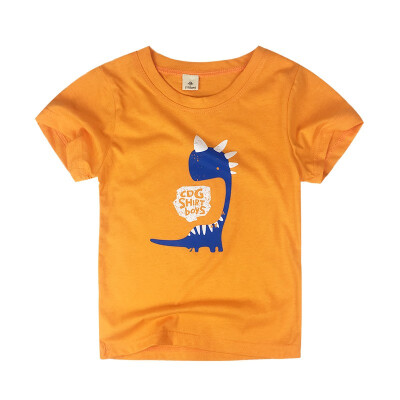 

2-7T Kids Boys Summer Cotton Cartoon Dinosaur Print T-shirt Tops Blouse Short Sleeve Casual Tee Shirts