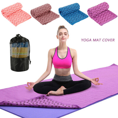 

18363cm Yoga Mat Cover Hight Quality Anti-slip Waterproof Soft Comfortable Gym Exercise Loose Weight Fitness Pad 4 Colors