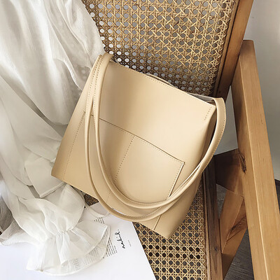 

Tailored Women Retro Shoulder Bag Bucket Bag Casual Large Capacity Handbag