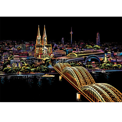 

Siaonvr 161x113in Magic Scratch Art Painting Paper With Drawing Stick Kids Toy