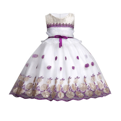 

Summer Flower Girl Dress Ball Gowns Kids Dresses For Girls Party Princess Girl Clothes For 3-14 Year Birthday Dress