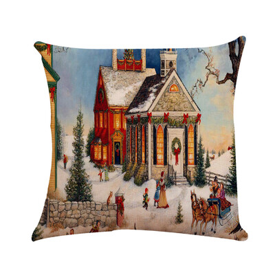 

〖Follure〗Christmas Pillow Covers Embroidery Throw Pillow Cases for Home Car Decorative