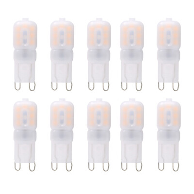 

Lightme 10PCS G9 AC 220V 2W SMD 2835 LED Bulb Spotlight with 14 LEDs