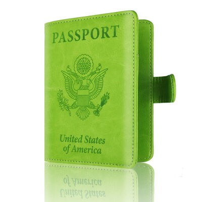 

PU Leather Buckle Passport Anti-Magnetic Storage Bag Passport Holder Wallet Fashion Travel Storage Bag