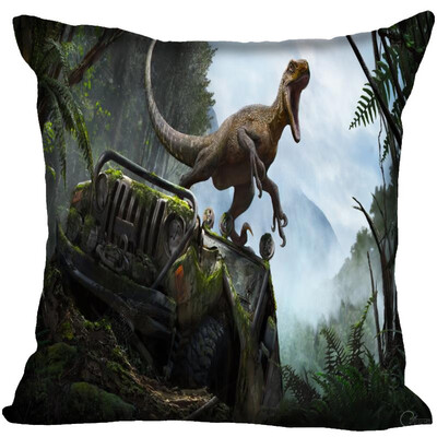 

Custom Dinosaur Pillowcase Bedroom Home Office Decorative Pillow Cover Square Zipper Wedding Decorative Cushion Covers