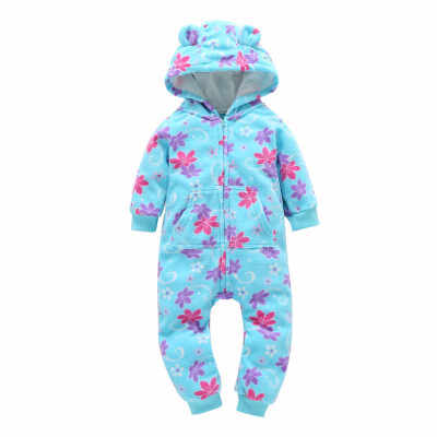 

2019 New Born baby Winter Atutumn warm clothes boys Girls tracksuit newborn baby long sleeved rompers girls cotton jumpsuit