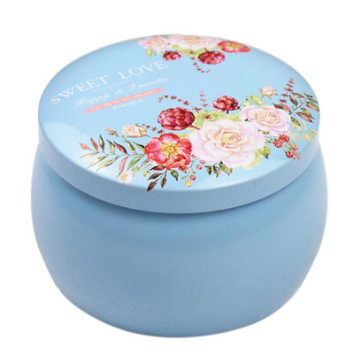

Retro Floral Iron Storage Boxes Wedding Candy Packing Box Party Favors Boxes Case 85cm Coffee Tea Bottle Jar