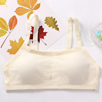 

Young Girls Training Bra Soft Cotton Underwear For Teenage Puberty Cotton Child Bra For Kids Students 8-16 Yrs