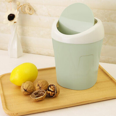 

Gobestart Trumpet Desktops Mini Creative Covered Kitchen Living Room Trash Can