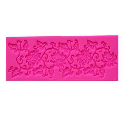 

Lovely Flower Lace Silicone Mold Diy Fondant Skirt Cake Decoration Baking Tool