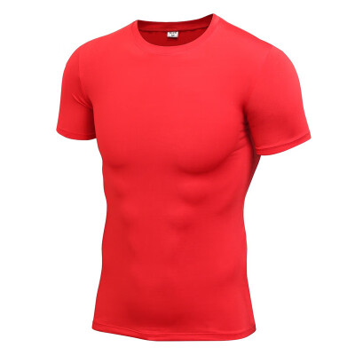 

Men Compression O-Neck Long Sleeve Tight T-Shirts Quick-Dry Sweat Absorption Fitness Base Layer Tops -XL